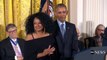Diana Ross accepted the Presidential Medal of Freedom 2016