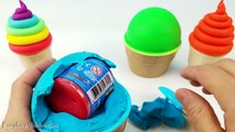 Learn Teach Colors Kids Toddler Toys Babies Children Play Doh Rainbow Ice Cream Toy Surpri