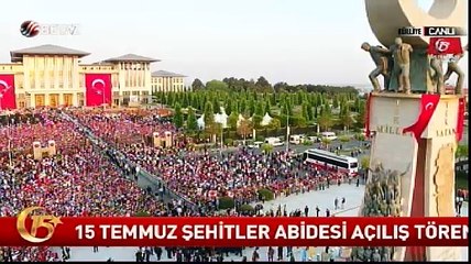 15 Temmuz Şehitler Anıtı'nın açılışı yapıldı