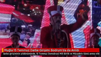 Muğla 15 Temmuz Darbe Girişimi Bodrum'da da Anıldı