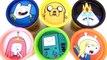 Learn Colors with Cartoon Network Adventure Time Toy Surprises Play Doh Eggs Finn Jake Bmo