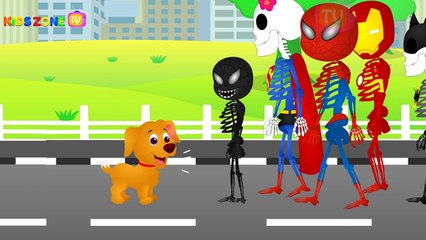 Skeleton Finger Family Rhymes | Skeleton Vs Gorilla | Funny Colors Skeleton Rhymes | Kids