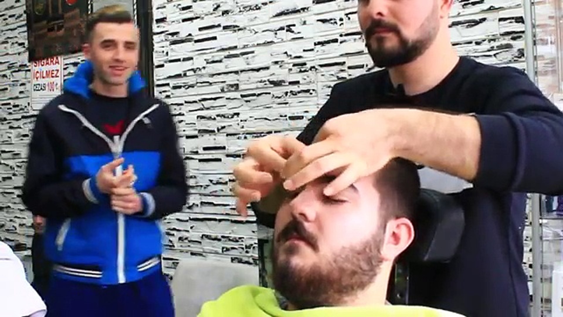 Et Précédent dos coiffeur Prime shampooing Turc Asmr face, massage de la  tête 33 – Видео Dailymotion