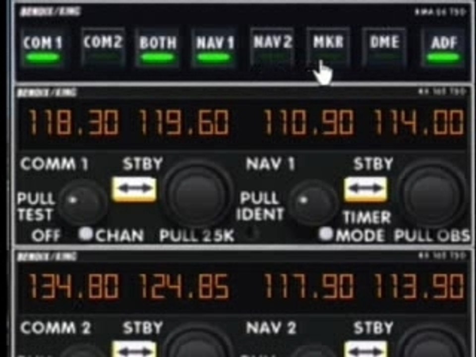 Utilisation de la Radio dans Flight Simulator