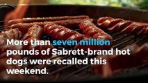 More than 7 million pounds of hot dogs recalled 