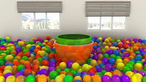 DuckDuckKidsTv NEW Crazy Ball Pit Show 3D for Kids to Learn Colors with Giant Surprise Egg