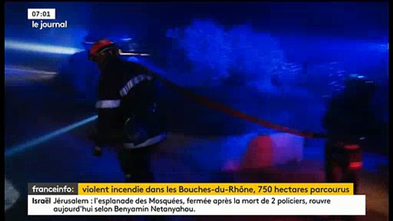 Incendies dans les Bouches-du-Rhône: Plus de 750 hectares brûlés - La ligne TGV Paris-Marseille interrompue