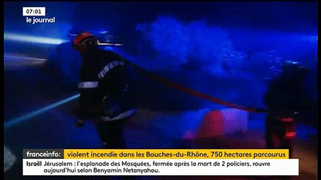Incendies dans les Bouches-du-Rhône: Plus de 750 hectares brûlés - La ligne TGV Paris-Marseille interrompue