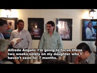 Angulo on the first thing he did when he got out