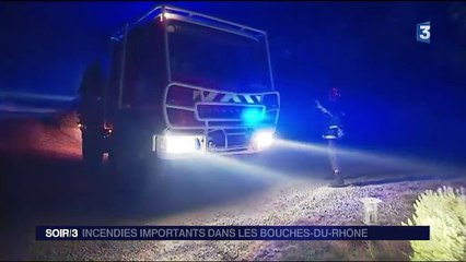 Bouches-du-Rhône : violents incendies dans plusieurs communes