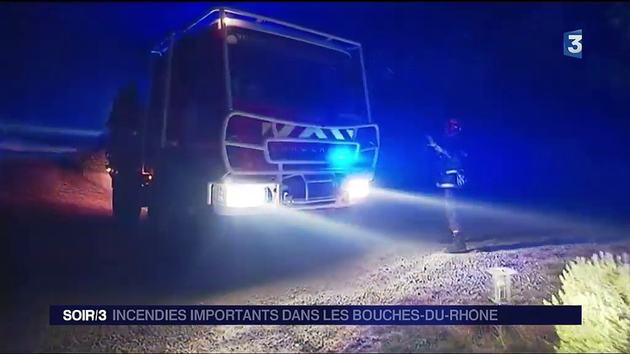 Bouches-du-Rhône : violents incendies dans plusieurs communes