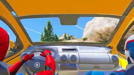 Şimşek McQueen ve Örümcek Adam Sevilen Minivan Araba İle (Çizgi Film Tadında Türkçe Dublaj