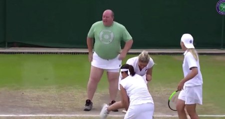 Tenis Maçına Dahil Olan Erkek Taraftar, Etek Giyince İngiltere'ye Malzeme Oldu