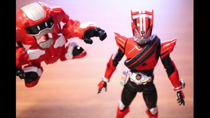 仮面ライダードライブ タイプロボットアクションゲーマーに変身！仮面ライダーエグゼイド ストップモーション kamen rider ex-aid stop motion
