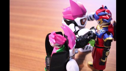 仮面ライダーパラドクス レベル99 VS エグゼイド レベル1  仮面ライダーエグゼイド ストップモーション kamen rider ex aid paradox stop