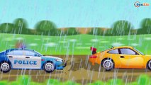 The Blue Police Car - Super City Heroes | Service & Emergency Vehicles Cartoons for children