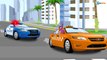 The Fire Truck with Police Car - City Heroes in Kids Animation Cartoon incl Emergency Cars