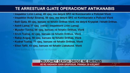 Fshihte drogën në bidona, pranga 29-vjeçarit në Vlorë - News, Lajme - Vizion Plus