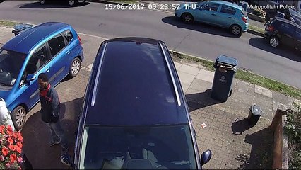 Met Police footage shows two men attacking someone at his door