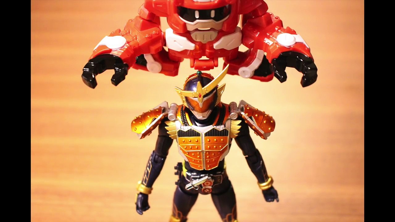 仮面ライダー鎧武 ゲキトツロボットアームズに妄想変身！仮面ライダーエグゼイド ストップモーション KAMEN RIDER GAIMU&EX-AID STOP MOTION