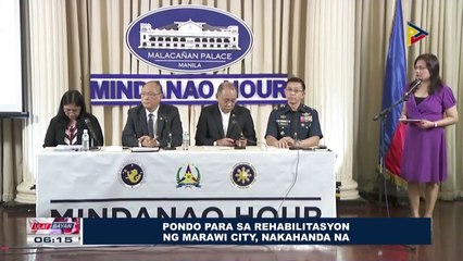 Pondo para sa rehabilitasyon ng Marawi City, nakahanda na