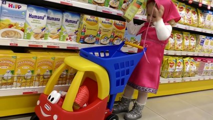 Masha's Doing Shopping - Supermarket Song - Kids Mini Car, Baby Songs Nursery Rhymes for Kids