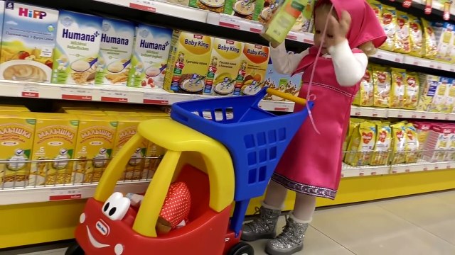 Masha's Doing Shopping - Supermarket Song - Kids Mini Car, Baby Songs Nursery Rhymes for Kids