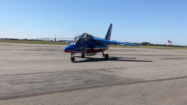 Avant son show à Pornic, la Patrouille de France fait escale à Saint-Nazaire