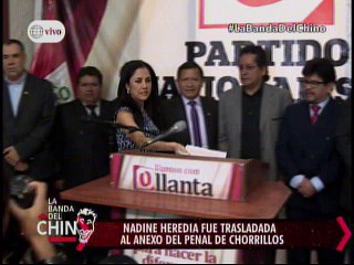 Nota de Manuela Camacho - Nadine Heredia fue trasladada al anexo del penal de Chorrillos