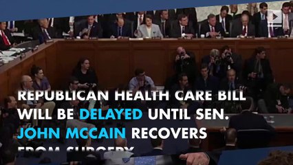 John McCain's surgery delays Senate votes on health care bill