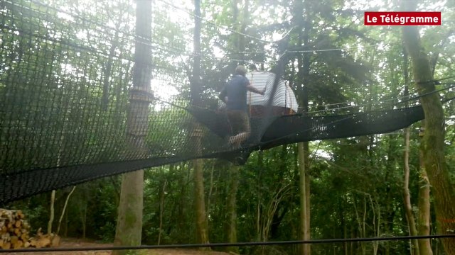 Pleyber-Christ (29). Domaine du Treuscoat : des hébergements haut perchés