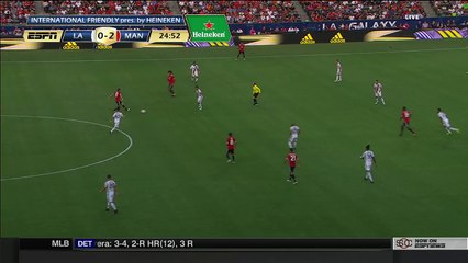 Marouane Fellaini scored 3rd goal  Los Angeles Galaxy vs Manchester United