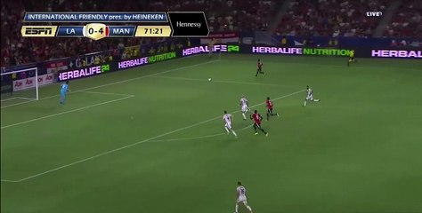 Anthony Martial scored 5th goal against Los Angeles Galaxy