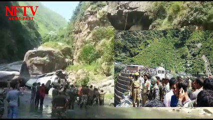 Amarnath Yatra  Bus carrying pilgrims plunge into gorge leave 16 dead and 19 critically injured