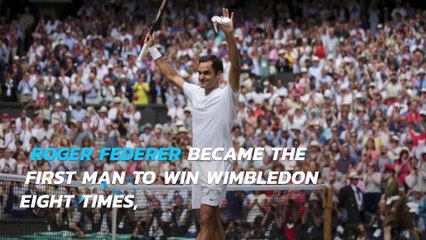 Roger Federer wins record eighth Wimbledon title