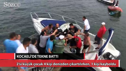 Kocaeli’de tekne battı