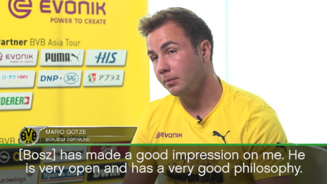 Gotze impressed by Bosz's start at Dortmund