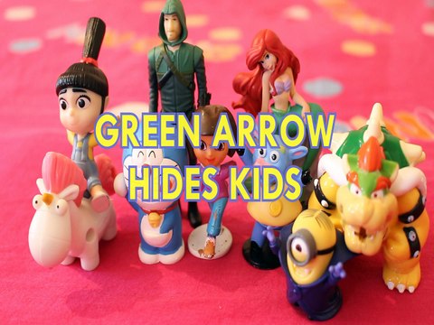 GREEN ARROW HIDES KIDS AGNES GRU DORAEMON DORA BENNY MINION BOWSER ARIEL Toys BABY Videos DC COMICS JUSTICE LEAGUE CW SE