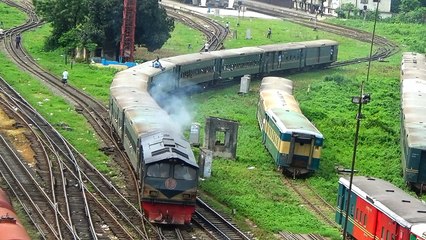 Chattala Express Train  (চট্টলা এক্সপ্রেস ট্রেন) of Bangladesh Railway left Dhaka Kamlapur Railway Station