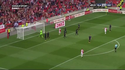 Milan Škoda Goal - SK Slavia Prague vs OGC Nice 2-1  16.07.2017 (HD)
