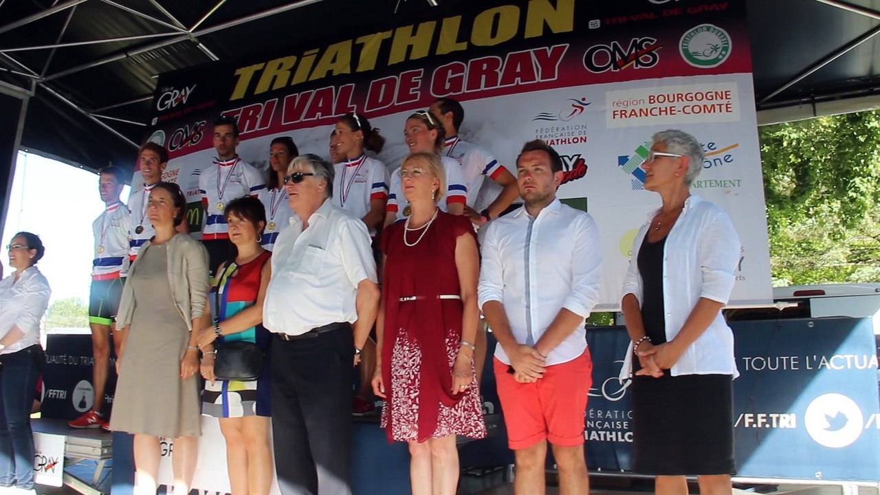 La Marseillaise pour Marine Brisard et Corentin Le Roy