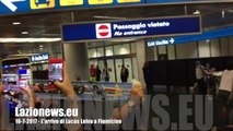 Lazio, l'arrivo di Lucas Leiva a Fiumicino