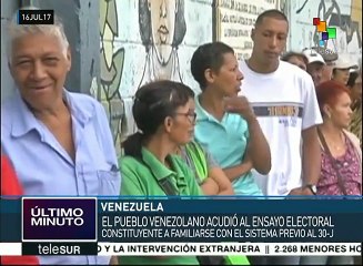 Simulacro electoral pone a prueba procedimiento para la constituyente