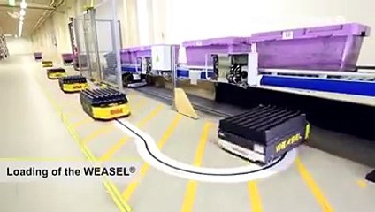 Robot İşçiler çalışıyor mükemmel küçük robotlar