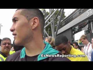 Madness By The Olympic Village Walking Oscar Molina & Oscar Valdez Mexico Boxing Team