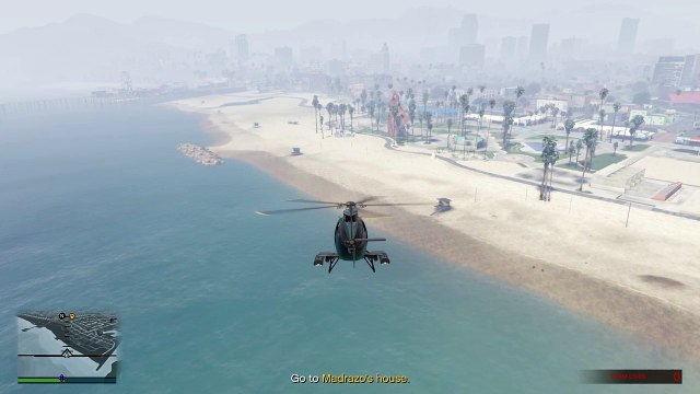 Grand Theft Auto V: Car Hurtles Through the Air