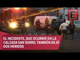 Accidente vial en calles de Azcapotzalco deja dos personas muertas
