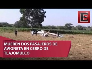 Se desploma aeronave en Jalisco, mueren dos personas