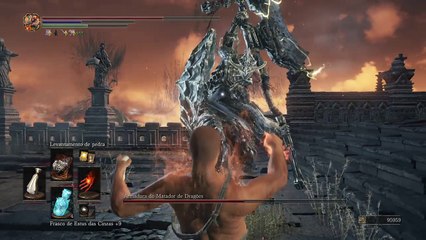 DARK SOULS™ III: Trovão VS Armadura do Matador de Dragões