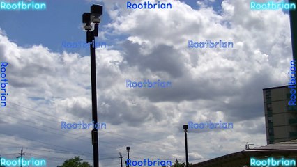 Clouds moving eastbound across the skies in rockcliffe-smyth area of toronto